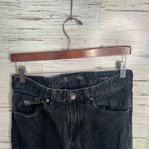 Guess slim tapered  black jeans size 29 - Picture 3 of 8